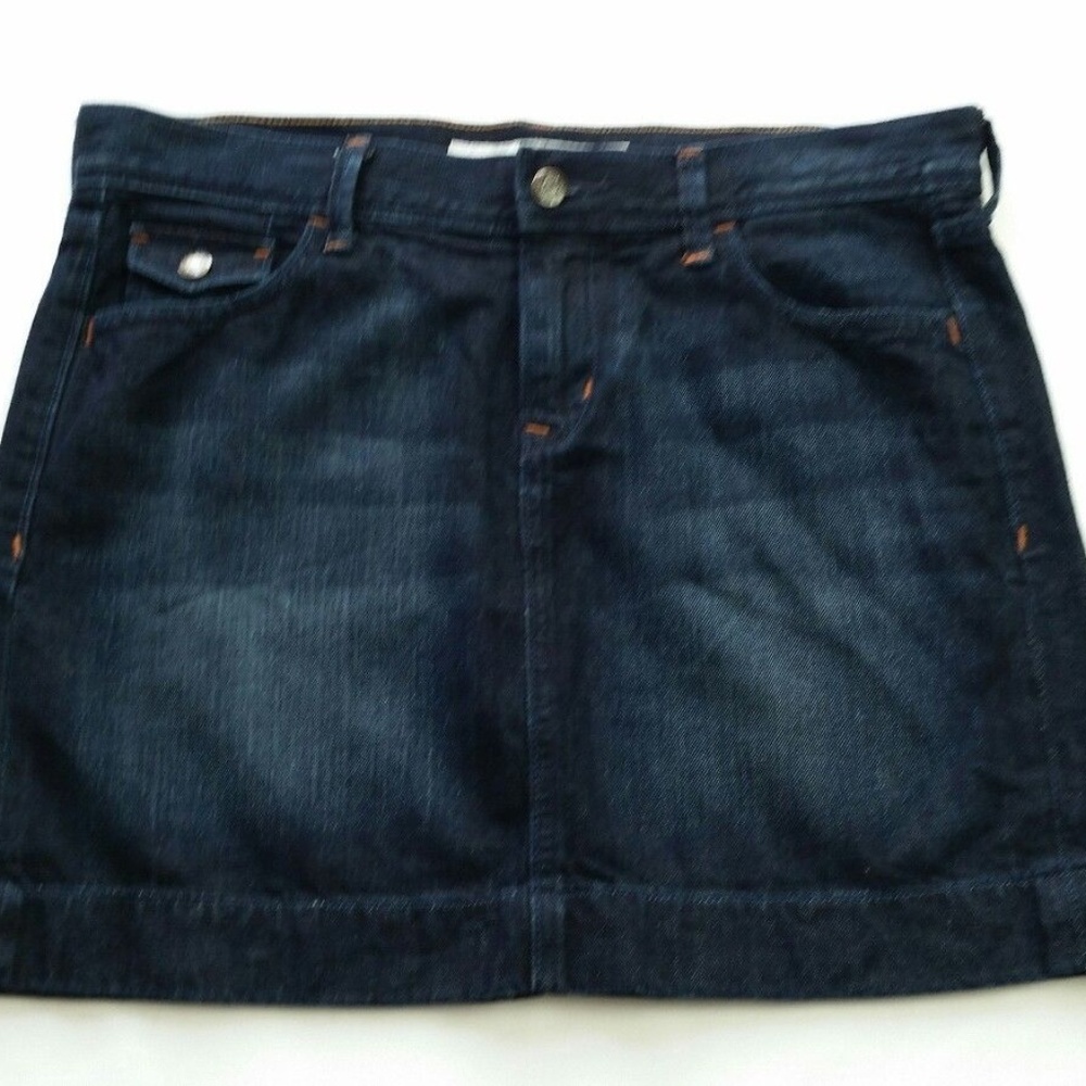 Old Navy Denim Mini Jeans Skirt front/Back pockets
